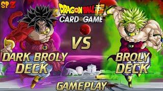 BEST BROLY VS DARK BROLY BATTLE! (DRAGON BALL SUPER CARD GAME)