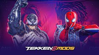 Venom vs Spider-Man : Tekken 8 Customization(Paul & Eddy Mods & Combos)