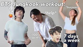 I did BTS JUNGKOOK'S *spicy* workout for a WEEK  help