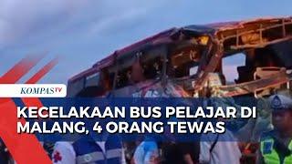 Bus Pariwisata Angkut Pelajar Kecelakaan di Tol Pandaan-Malang, 4 Orang Tewas