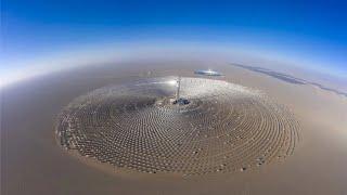 China Light, the world's largest photovoltaic molten salt power plant. Clean Energy at Dunhuang.