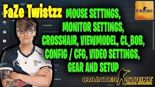 FaZe Twistzz CSGO Settings, Monitor Settings, Crosshair, Viewmodel, Gear and Settings 2021