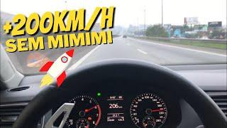 JETTA TSI VOANDO BAIXO ACELERANDO TUDO!! ESCAPE DIRETO, SÓ O CANO (+200Km/h)