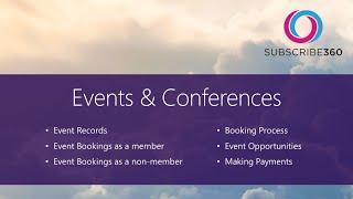 Subscribe360 Events & Conferences Feature