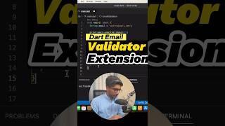 Dart email validation extension #dart #flutter #coding #programming #tips