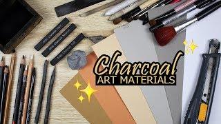 My Charcoal Art Materials | Tagalog Philippines