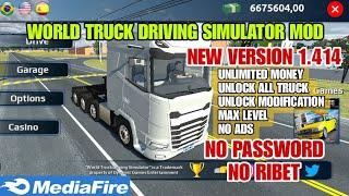 world truck driving simulator mod apk 1.414 terbaru 2024