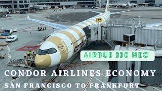 Condor Airline Economy, San Francisco to Frankfurt, SFO-FRA, Airbus A330 Neo