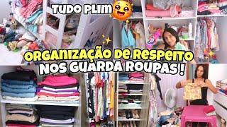 FAXINA COMPLETA NOS GUARDA ROUPAS |ORGANIZEI TUDO |TIREI MUITA COISA PARA DOAR|DONA DE CASA EM AÇÃO