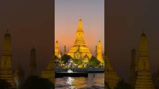 [Bangkok Travel] Magical Sunset on the Chao Phraya: White Orchid Cruise Bangkok Wat Arun #thailand