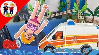 Playmobil Familie Sommer | Unfall im Schwimmbad | Kinder | deutsch