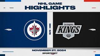 NHL Highlights | Jets vs. Kings - November 27, 2024