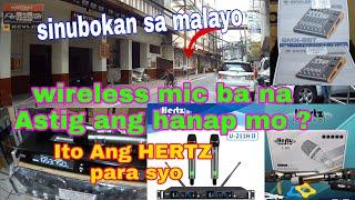 perfect sa mga event ito Hertz wireless microphone & new model of Kevler SMX mixer