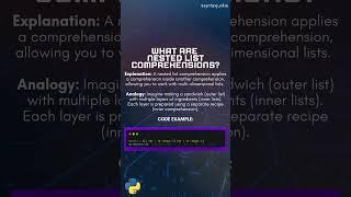 Advanced Python List Comprehensions | Learn and Master Multi-Dimensional Data  #coding  #codenewbie