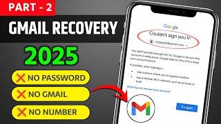 Gmail password forget problemcouldn't sign you in 2025 Howto recovery gmail account 2025 |gmail