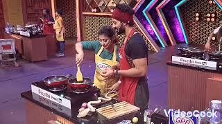 Santhosh and Sunita Moments n CWCS3.#santhosh #sunitha #cookwithcomali3 #Santhoshsunita #sansun