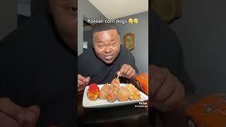 NONECK JAY TRIES KOREAN CORN DOGS  #viralvideo #trending #funny #comedy #reels #shorts #explore