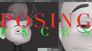 Posing faces with appeal I -  neutral - quick 3d animation tips