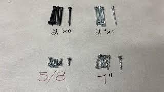 Tornillos que debes usar para tus proyectos de melamina