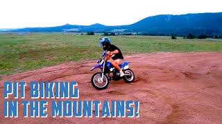 Riding Pit Bike In The Mountains