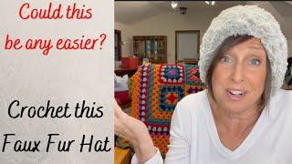 Could this be any easier? (Part 1) - How to Crochet this Quick & Easy Fur Hat using Go for Faux yarn