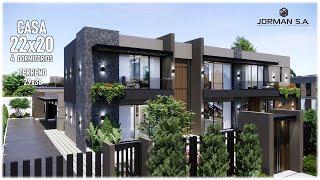 Modern House Design with 4 Bedrooms Family Home | 22x20m 2 Storey | Jorman HomeDesigns