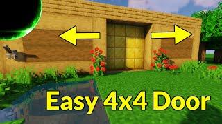 Easy 4x4 Piston Door (Java Edition, 1.20.6 and Down) | Minecraft Redstone Engineering Tutorial