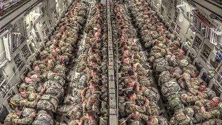 paratroopers static line jump from c 17