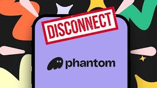 Como DESCONECTAR sites da PHANTOM WALLET pelo PC