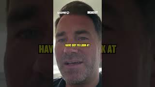 Eddie Hearn has a strong reaction to the board questioning Chris Eubank Jr's weight cutting methods!