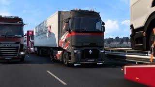 DRIVING as a NORMAL PLAYER in CALAIS DUISBURG Road | TruckersMP Game Moderator