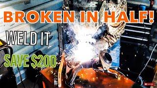 Welding Repair on 2005 Toyota Corolla Exhaust Manifold - How to Remove and Replace It
