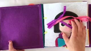 Bookywoo - Felt Toddler Quiet Book Fine Motor Skill and Fun Learning