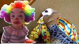 The Scary Clown Turns Kenzie into a Mini Clown!