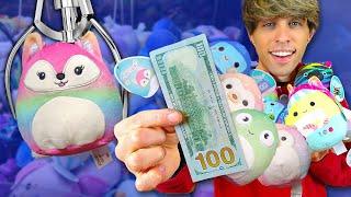 $100 Squishmallow Claw Machine Challenge - Can We Profit? *CRAZY HAUL*