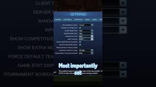 SOLVE Rocket League Lag With THESE SETTINGS #ping #packetloss #latency