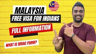 Malaysia FREE Visa For Indians || Malaysia Announces Visa Free Entry For Indian || Full Information