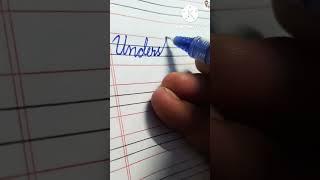#shorts#easy and beautiful cursive handwriting#understanding#learn & write