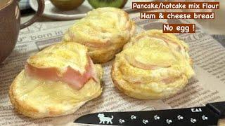 No egg! Pancake Mix Ham and Cheese bread