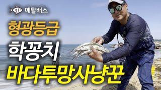 거진해변 자산천 학꽁치투망,괴물고기 동갈치투망,대전어투망,투망달인,spipefish,投網,とあみ,cast net fishing,pesca,വല എറിയുന്നു,إلقاء شبكة