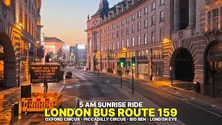 London Golden Hour Bus Ride: Bus Route 159 from Oxford Circus to Streatham with Big Ben Views  