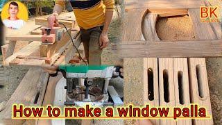 How to make a window frame with wood || wooden window frame making Step by step #bkcarpenter