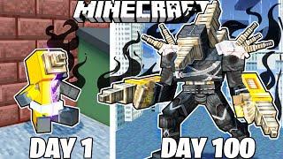 I Survived 100 Days as DRILL ASSASSIN in Minecraft!