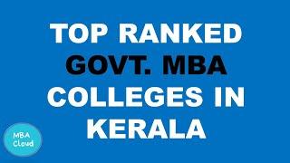 Top Ranked Govt. MBA Colleges in Kerala