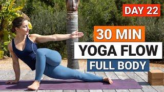 30 Min Energising Full Body Yoga Flow | Day 22 - 30 Day Improvers Yoga Challenge