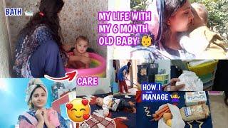 My Real struggle with my 6 months old baby boy || Indian mom Full Day Routine ️|| The Zara World