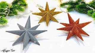 ⭐️ЗВЁЗДЫ ИЗ ВТУЛОК ОТ ТУАЛЕТНОЙ БУМАГИ  STARS FROM TOILET PAPER ROLLS⭐️