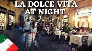 Rome, Italy - La Dolce Vita in Ponte and Parione at Night