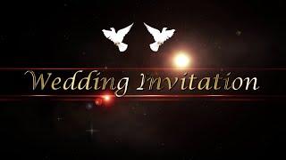 Wedding Invitation Video/ WhatsApp invite Save the Date/free green screen template.