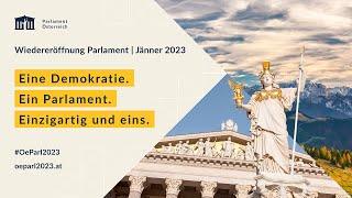 #OeParl2023: Wiedereröffnung Parlament